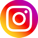 Icon der Social Media Platform Instagram. Im bunten Kreis ist eine Fotolinse als Icon zu sehen.